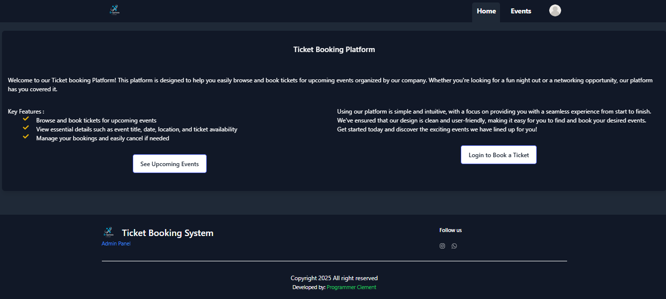 Ticket Booking System
